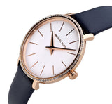  Shop Authentic Michael Kors Pyper Analog White Dial Black Leather Strap Watch For Women - MK2804 - Luxxuri