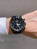 Shop Authentic Tag Heuer Autavia Chronometer Flyback Chronograph Black Dial Black Leather Strap Watch for Men - CBE511C.FC8280 - Luxxuri