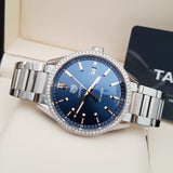  Shop Authentic Tag Heuer Carrera Quartz Diamonds Blue Dial Silver Steel Strap Watch for Women - WAR1114.BA0601 - Luxxuri
