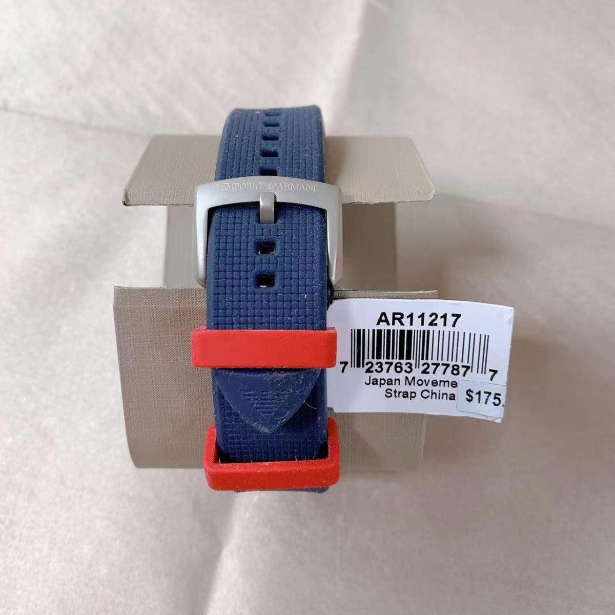  Shop Authentic Emporio Armani Sigma Quartz Blue Dial Blue Silicone Strap Watch For Men - AR11217 - Luxxuri