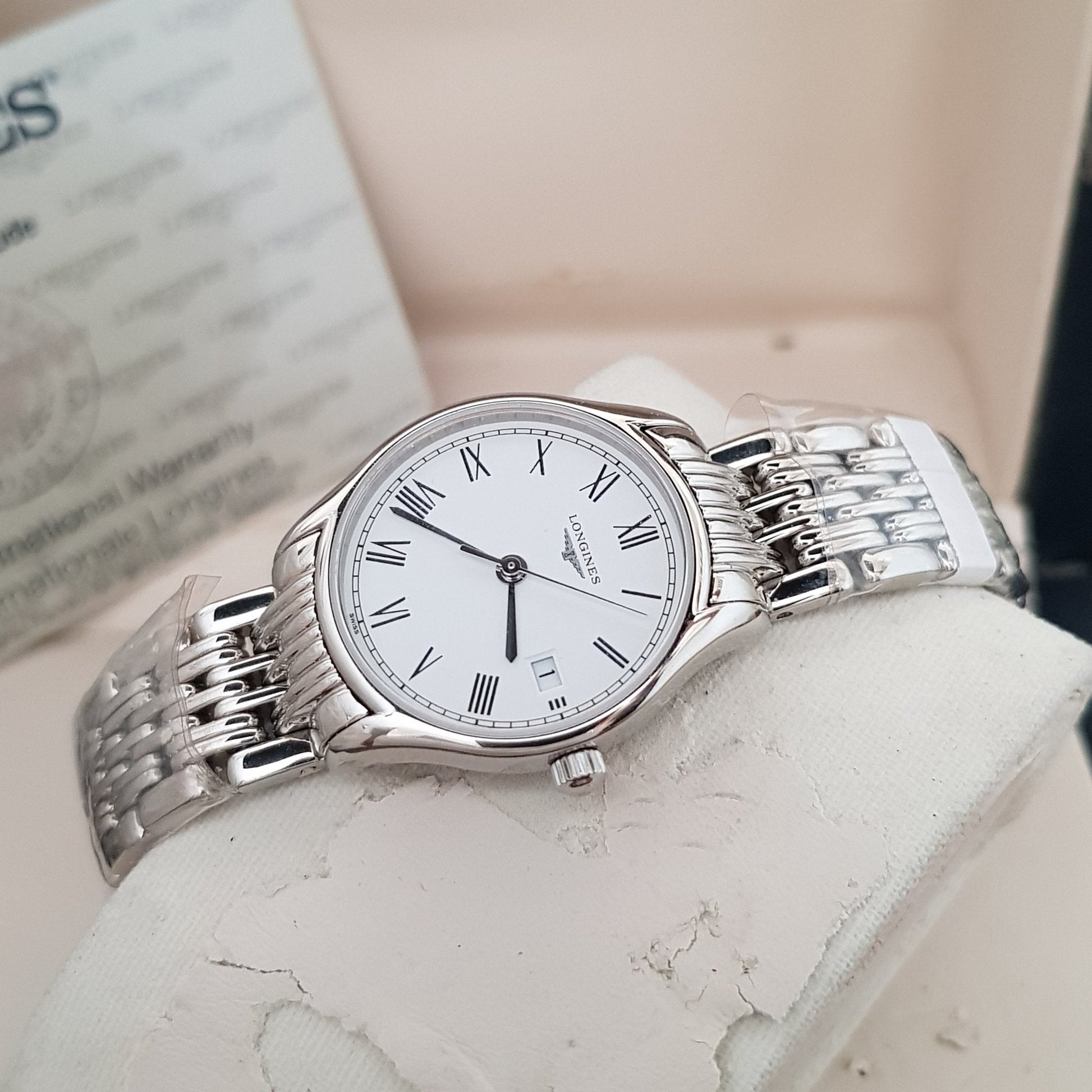  Shop Authentic Longines Lyre White Dial Silver Stainless Steel Watch for Women - L4.259.4.11.6 - Luxxuri