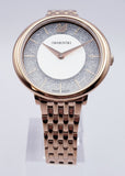  Shop Authentic Swarovski Crystalline Chic Analog Silver Dial Rose Gold Steel Strap Watch for Women - 5544590 - Luxxuri