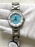  Shop Authentic Breitling Superocean Automatic 36 Turquoise Dial Silver Steel Strap Watch for Men - A17377211C1A1 - Luxxuri
