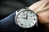  Shop Authentic Tissot T Classic Tradition Silver Dial Brown Leather Strap Watch For Men - T063.610.16.038.00 - Luxxuri