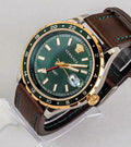  Shop Authentic Versace Hellenyium Green Dial Brown Leather Strap Watch for Men - V11090017 - Luxxuri