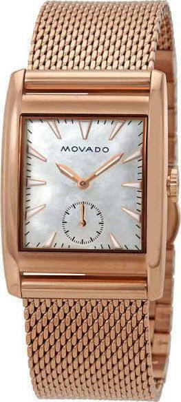  Shop Authentic Movado Heritage White Mother of Pearl Dial Rose Gold Mesh Bracelet Watch For Women - 3650041 - Luxxuri