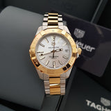  Shop Authentic Tag Heuer Aquaracer Mother of Pearl Dial Two Tone Steel Strap Watch for Women - WBD1320.BB0320 - Luxxuri