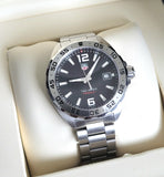 Shop Authentic Tag Heuer Formula 1 Stainless Steel 41mm Black Dial Silver Steel Strap Watch for Men - WAZ1112.BA0875 - Luxxuri