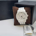  Shop Authentic Michael Kors Runway White Ceramic Dial White Steel Strap Watch for Women - MK5161 - Luxxuri