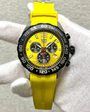  Shop Authentic Tag Heuer Formula 1 Chronograph Yellow Dial Yellow Rubber Strap Watch for Men - CAZ101AM.FT8054 - Luxxuri