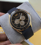  Shop Authentic Michael Kors Quartz Black Dial Black Silicone Strap Watch For Women - MK6944 - Luxxuri