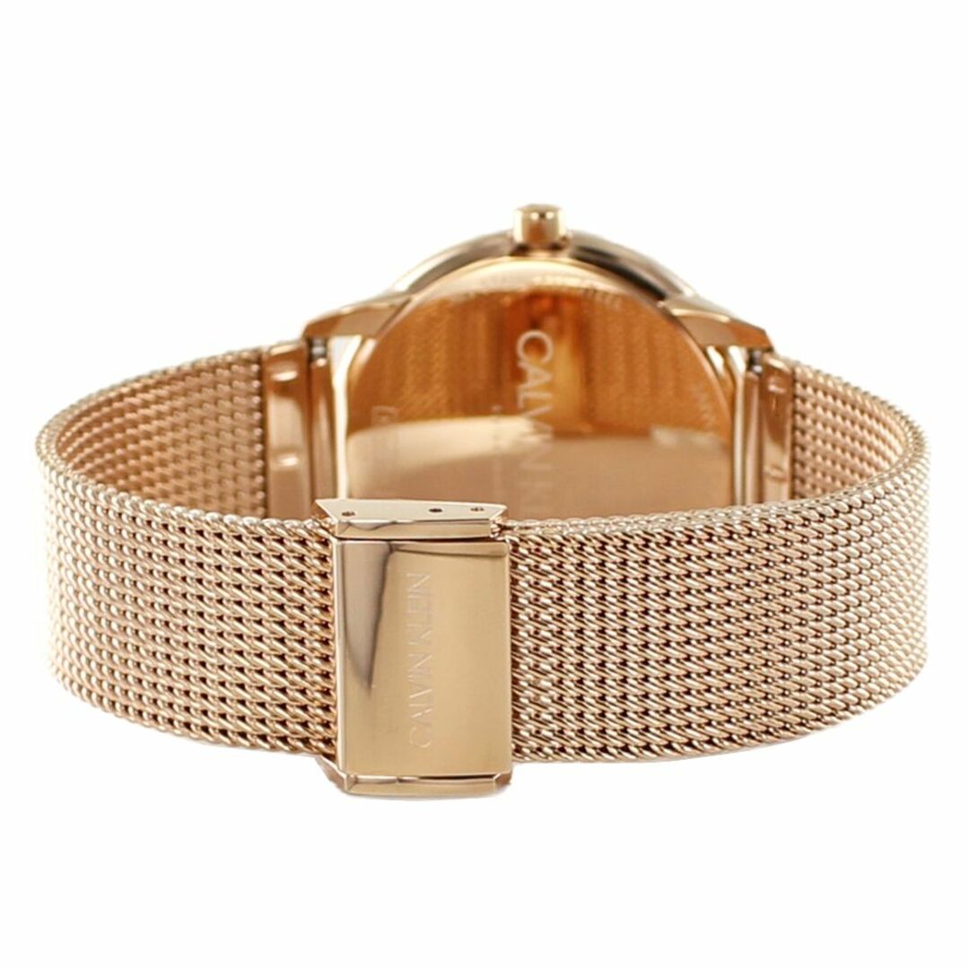  Shop Authentic Calvin Klein Minimal White Dial Rose Gold Mesh Bracelet Watch for Women - K3M22Y2X - Luxxuri