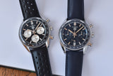  Shop Authentic Tag Heuer Carrera Automatic Chronograph Black Dial Black Leather Strap Watch for Men - CBS2210.FC6534 - Luxxuri