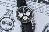  Shop Authentic Tag Heuer Carrera Automatic Chronograph Black Dial Black Leather Strap Watch for Men - CBS2210.FC6534 - Luxxuri