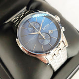  Shop Authentic Hugo Boss Jet Blue Dial Silver Steel Strap Watch for Men - 1513384 - Luxxuri