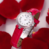  Shop Authentic Tissot Bellissima Small Lady Diamonds Mother of Pearl Dial Red Leather Strap Watch For Women - T126.010.66.113.00 - Luxxuri