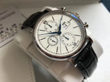  Shop Authentic IWC Portofino Chronograph White Dial Black Leather Strap Watch for Men - IW391024 - Luxxuri