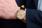  Shop Authentic Breitling Premier B01 Chronograph 42 Beige Dial Brown Leather Strap Watch for Men - AB0145331K1P1 - Luxxuri