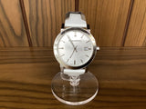  Shop Authentic Burberry The City Silver Dial White Leather Strap Watch for Women - BU9019 - Luxxuri