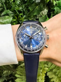  Shop Authentic Tag Heuer Carrera Chronograph Blue Dial Blue Leather Strap Watch for Men - CBS2212.FC6535 - Luxxuri