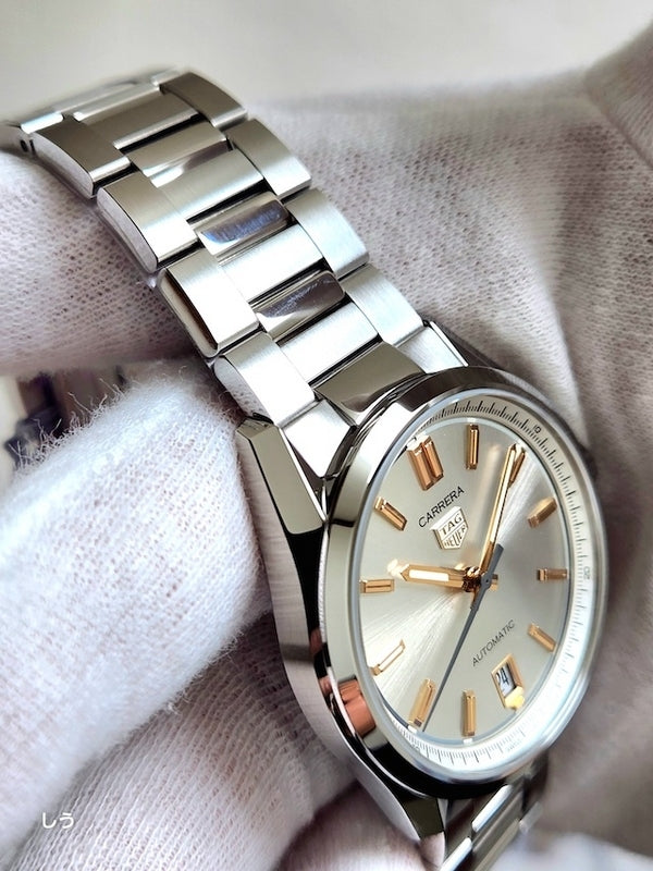  Shop Authentic Tag Heuer Carrera Date Silver Dial Silver Steel Strap Watch for Women - WBN2310.BA0001 - Luxxuri