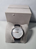  Shop Authentic Calvin Klein City White Dial Black Leather Strap Watch for Men - K2G2G1CD - Luxxuri