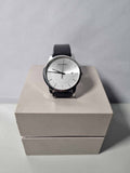  Shop Authentic Calvin Klein City White Dial Black Leather Strap Watch for Men - K2G2G1CD - Luxxuri