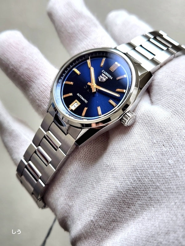  Shop Authentic Tag Heuer Carrera Date Blue Dial Silver Steel Strap Watch for Women - WBN2311.BA0001 - Luxxuri