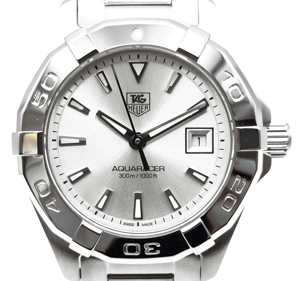  Shop Authentic Tag Heuer Aquaracer Professional 200 Quartz White Dial Silver Steel Strap Watch for Women - WBP1411.BA0622 - Luxxuri