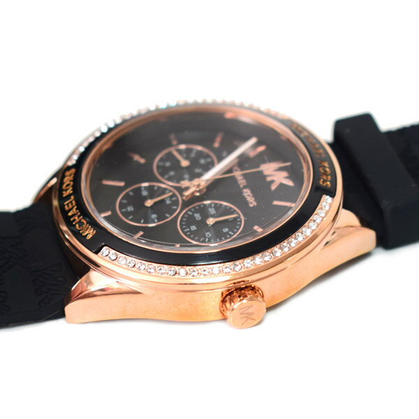  Shop Authentic Michael Kors Jessa Quartz Black Dial Black Silicone Strap Watch For Women - MK7266 - Luxxuri