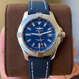  Shop Authentic Breitling Avenger Automatic 43 Blue Dial Blue Nylon Strap Watch for Men - A17318101C1X1 - Luxxuri