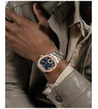  Shop Authentic Guess Headliner Multifunction Blue Dial Two Tone Steel Strap Watch For Men - GW0572G4 - Luxxuri