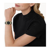 Shop Authentic Michael Kors Mini Lennox Quartz Black Dial Black Silicone Strap Watch For Women - MK7281 - Luxxuri