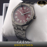  Shop Authentic Guess Asset Quartz Red Dial Black Steel Strap Watch For Men - GW0575G5 - Luxxuri