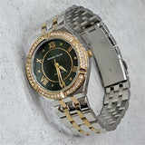  Shop Authentic Michael Kors Lauryn Crystal Pave Black Dial Two Tone Steel Strap Watch For Women - MK4403 - Luxxuri