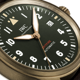  Shop Authentic IWC Pilot's Watch Automatic Spitfire Green Dial Brown Leather Strap Watch for Men - IW326802 - Luxxuri
