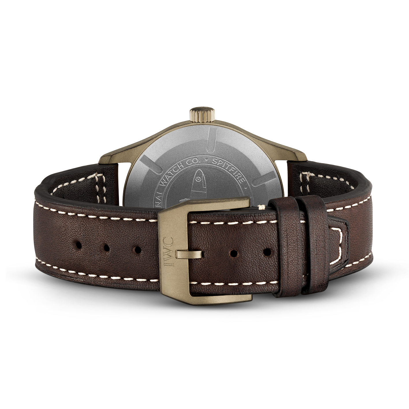  Shop Authentic IWC Pilot's Watch Automatic Spitfire Green Dial Brown Leather Strap Watch for Men - IW326802 - Luxxuri