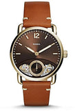  Shop Authentic Fossil The Commuter Twist Black Dial Brown Leather Strap Watch for Men -  ME1166 - Luxxuri