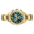  Shop Authentic Versace V-Ray Chronograph Quartz Green Dial Gold Steel Strap Watch For Men - VE2I00621 - Luxxuri