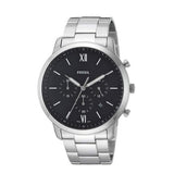  Shop Authentic Fossil Neutra Chronograph Black Dial Silver Steel Strap Watch for Men - FS5384 - Luxxuri