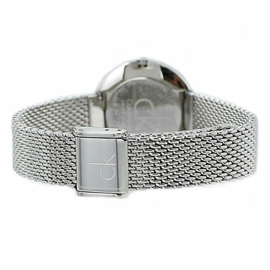  Shop Authentic Calvin Klein Firm White Dial Silver Mesh Bracelet Watch for Women - K3N23126 - Luxxuri