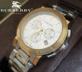  Shop Authentic Burberry The City White Dial Two Tone Steel Strap Watch for Men - BU9751 - Luxxuri