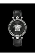 Versace Palazzo Empire Black Dial Black Leather Strap Watch for Women - VCO060017