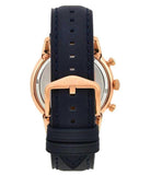  Shop Authentic Fossil Townsman Chronograph Blue Dial Blue Leather Strap Watch for Men - FS5436 - Luxxuri