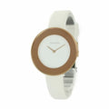  Shop Authentic Calvin Klein Chic White Dial White Leather Strap Watch for Women - K7N236K2 - Luxxuri
