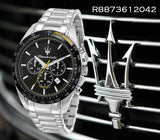  Shop Authentic Maserati Traguardo Black Dial Silver Chronograph with Tachymeter Watch For Men - R8873612042 - Luxxuri