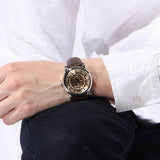  Shop Authentic Emporio Armani Luigi Meccanico Brown Dial Brown Leather Strap Watch For Men - AR1982 - Luxxuri