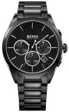  Shop Authentic Hugo Boss Onyx Black Dial Black Steel Strap Watch for Men - 1513365 - Luxxuri