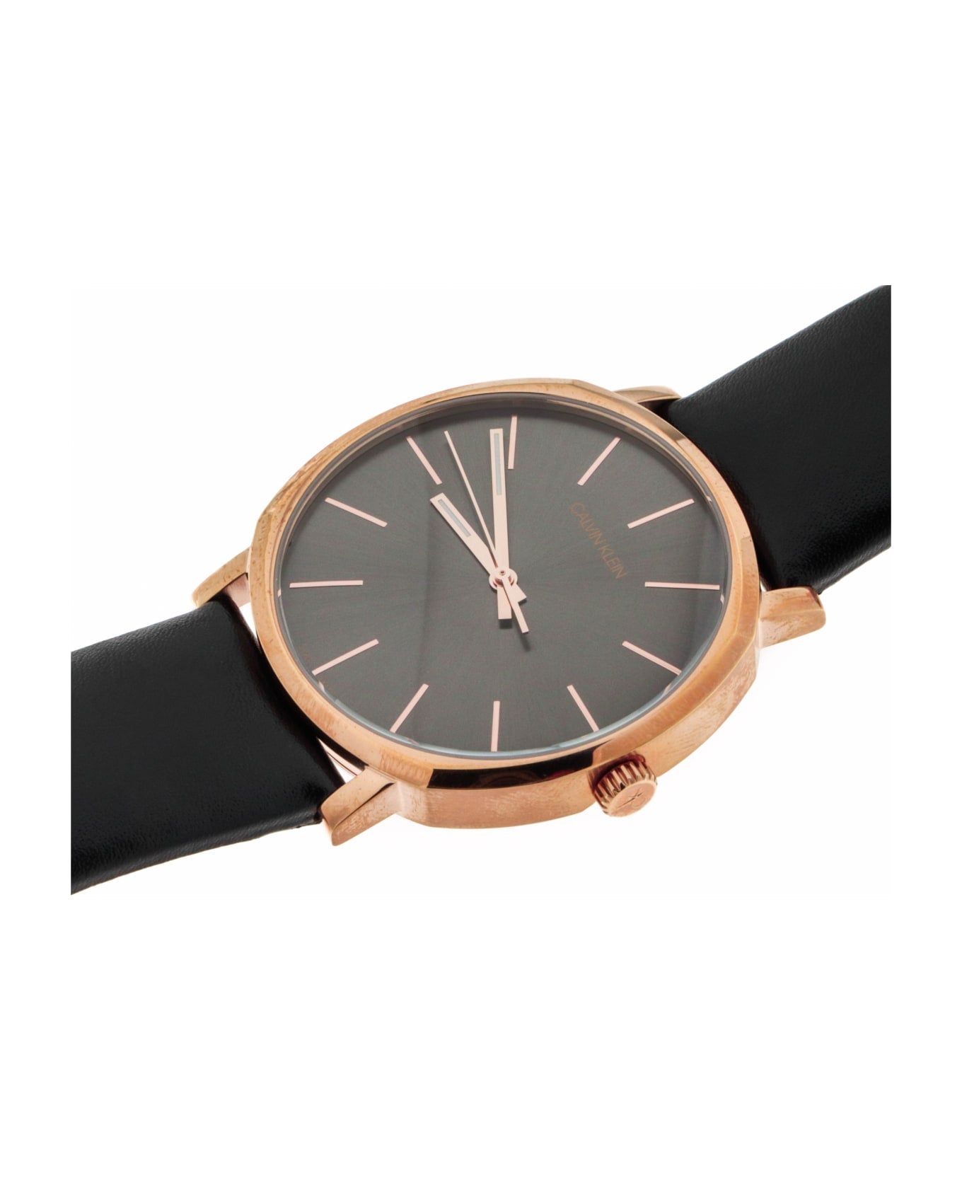  Shop Authentic Calvin Klein Posh Black Dial Black Leather Strap Watch for Men - K8Q316C3 - Luxxuri