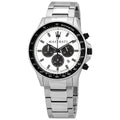  Shop Authentic Maserati SFIDA Chronograph White Dial Silver Steel Strap Watch For Men - R8873640003 - Luxxuri